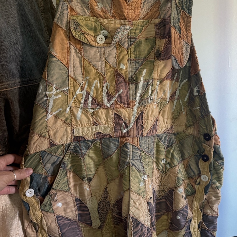 Magnolia Pearl Multicolor Patchwork Overalls
